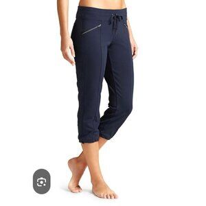 Athleta Metro Slouch Women's Black Capri Joggers Size S